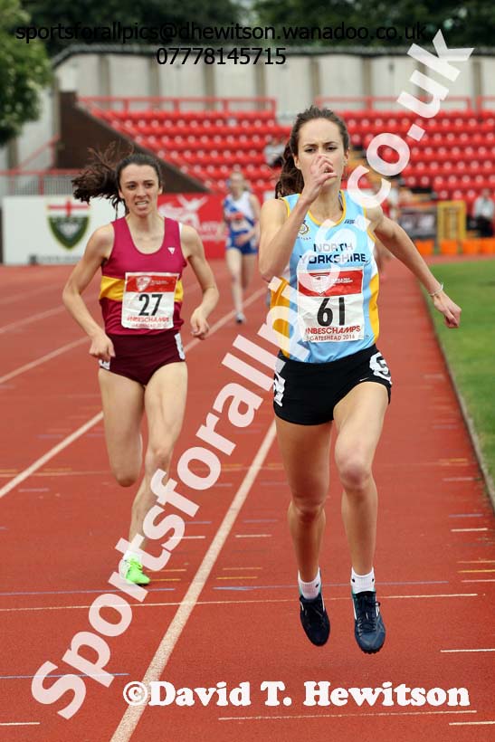 Senior girls 800 metres, English Schools Track and Field. Photo: David T. Hewitson/Sports for All Pics